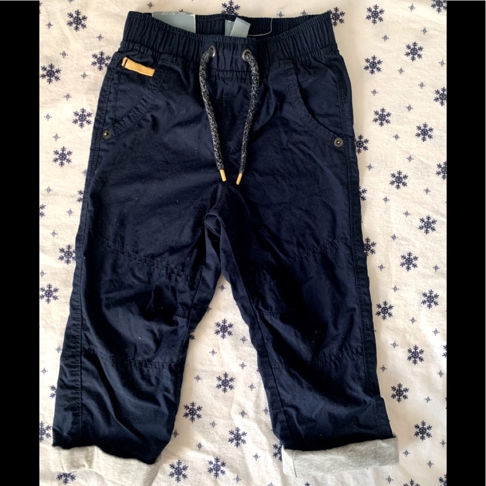 Gap navy lined pant 3yrs NWT